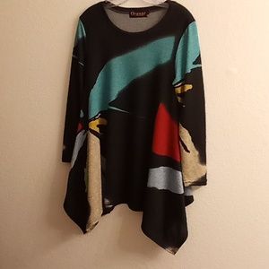 NEW Orange Fashion Village Boho Hippie Gypsy Size S/M Multi Colors C26